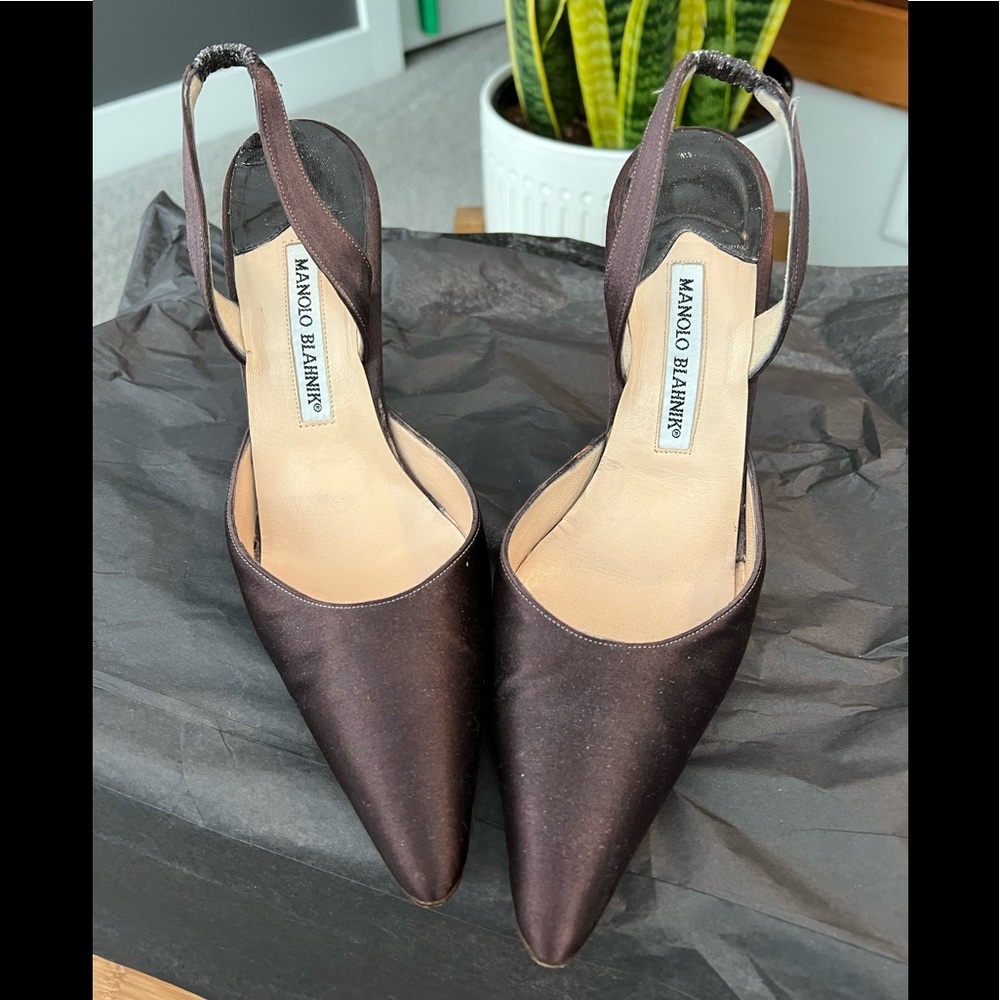 Satin Manolo Blahnik